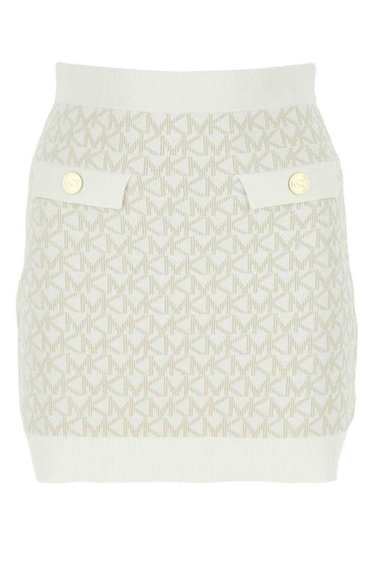 Michael Michael Kors Logo Jacquard Mini Skirt