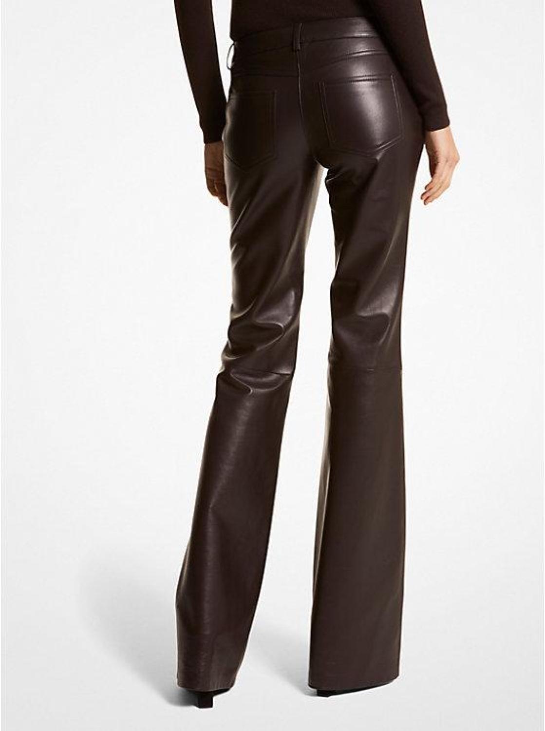 Plongé Leather Flared Pants