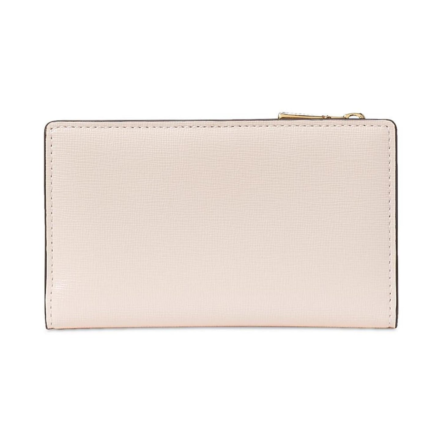 Purl Embellished Saffiano Leather Small Slim Bifold Wallet