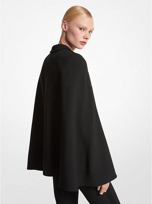 Double Crepe Sablé Tuxedo Cape Jacket