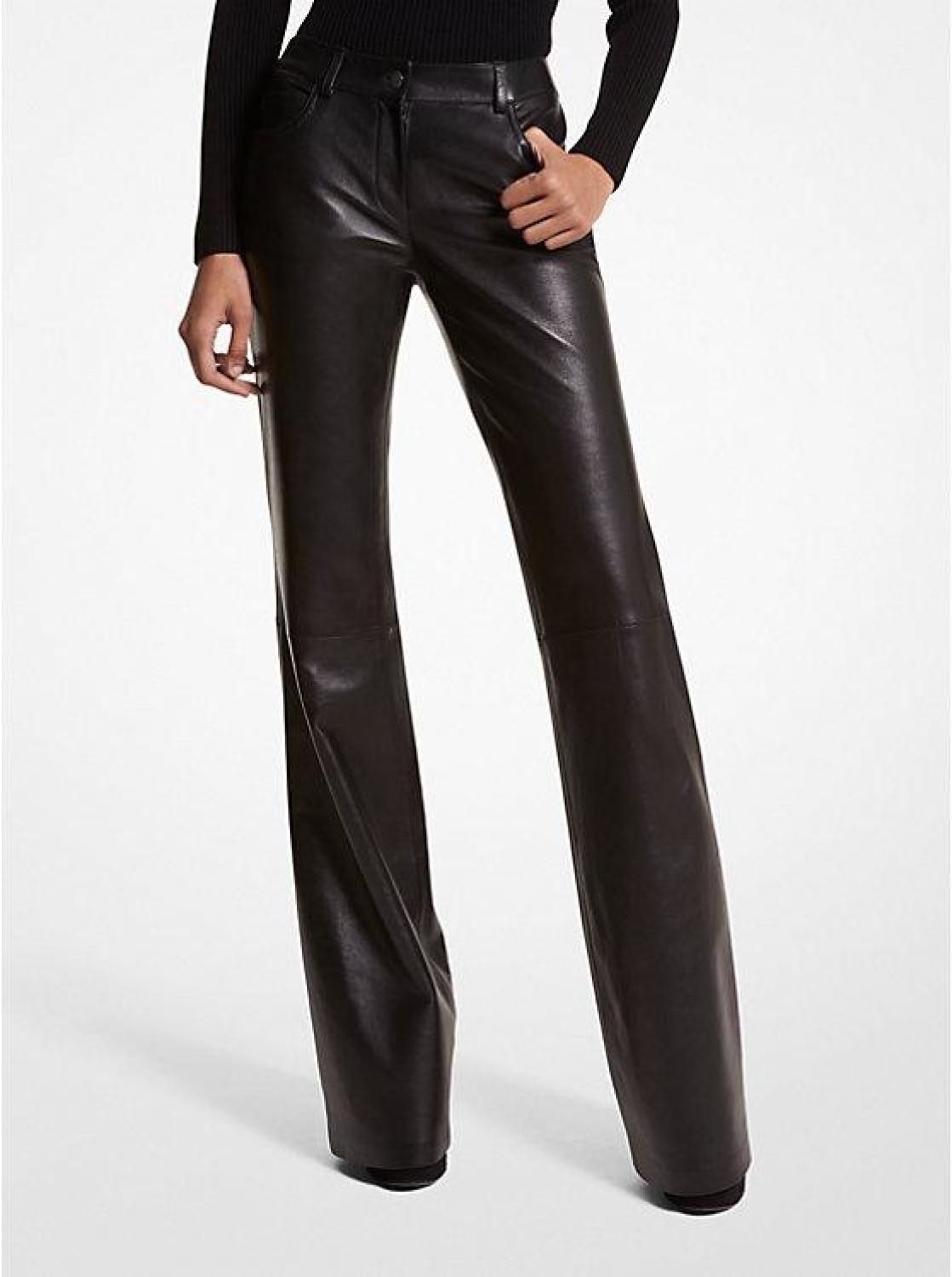 Plongé Leather Flared Pants