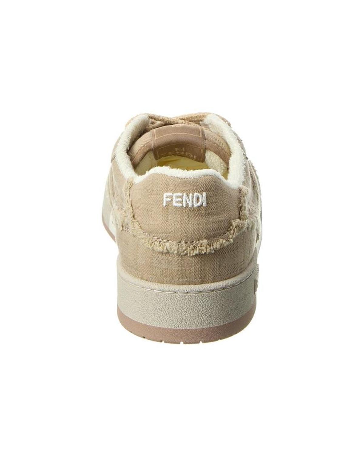 FENDI Match Jacquard Canvas Sneaker