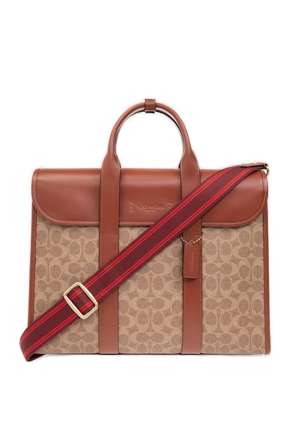 Coach Gotham Monogram Print Laptop Bag