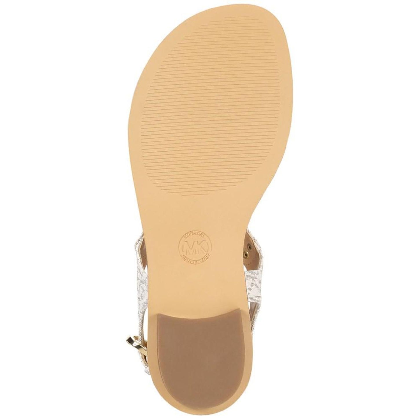 Women's MK Plate Flat Thong Sandals