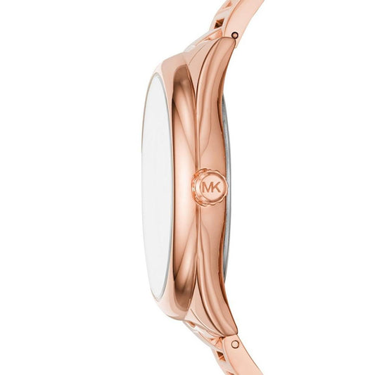 Women's Janelle Three-Hand Rose Gold-Tone Stainless Steel Bracelet Watch 42mm