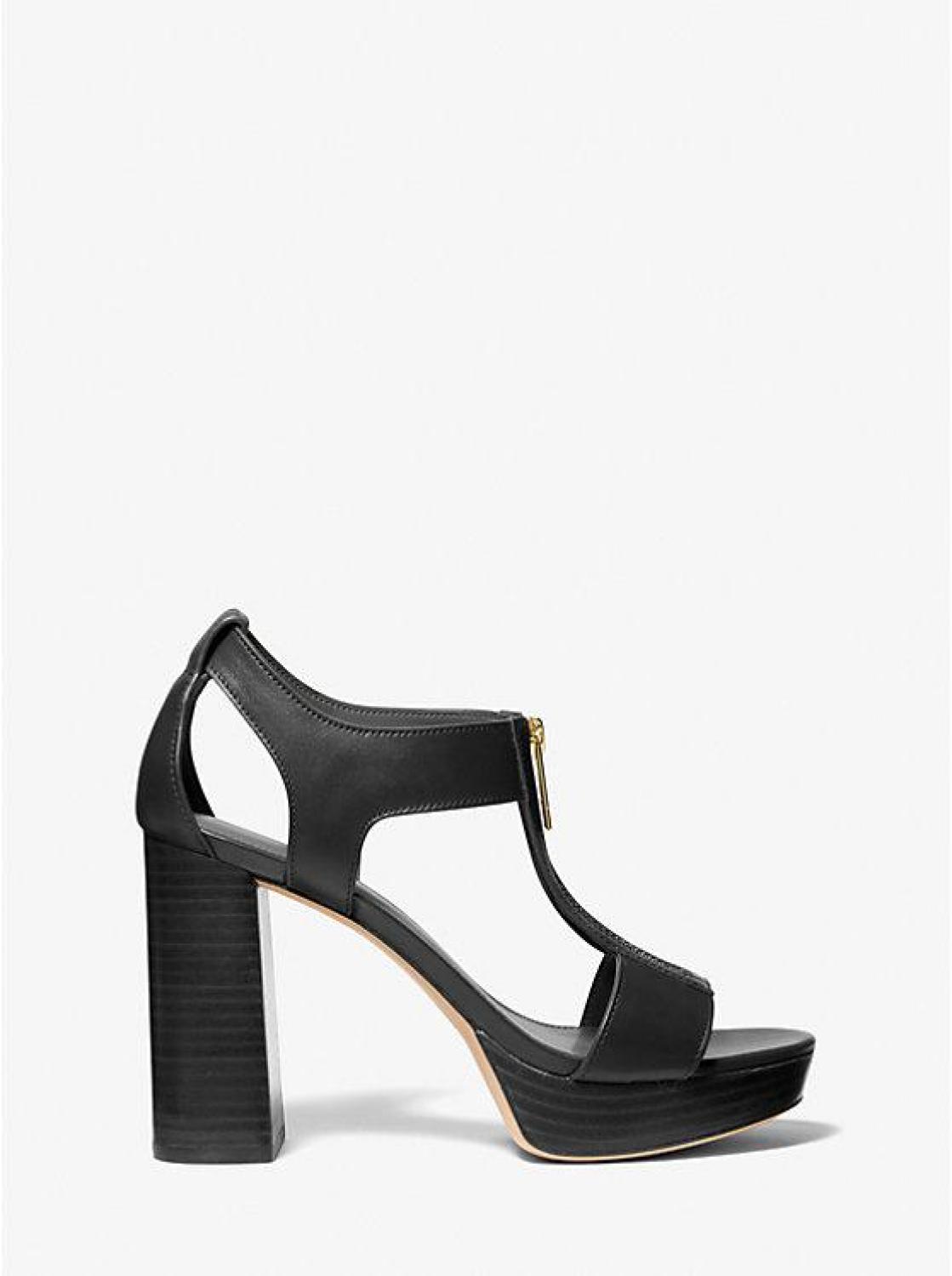 Berkley Leather Block-Heel Sandal