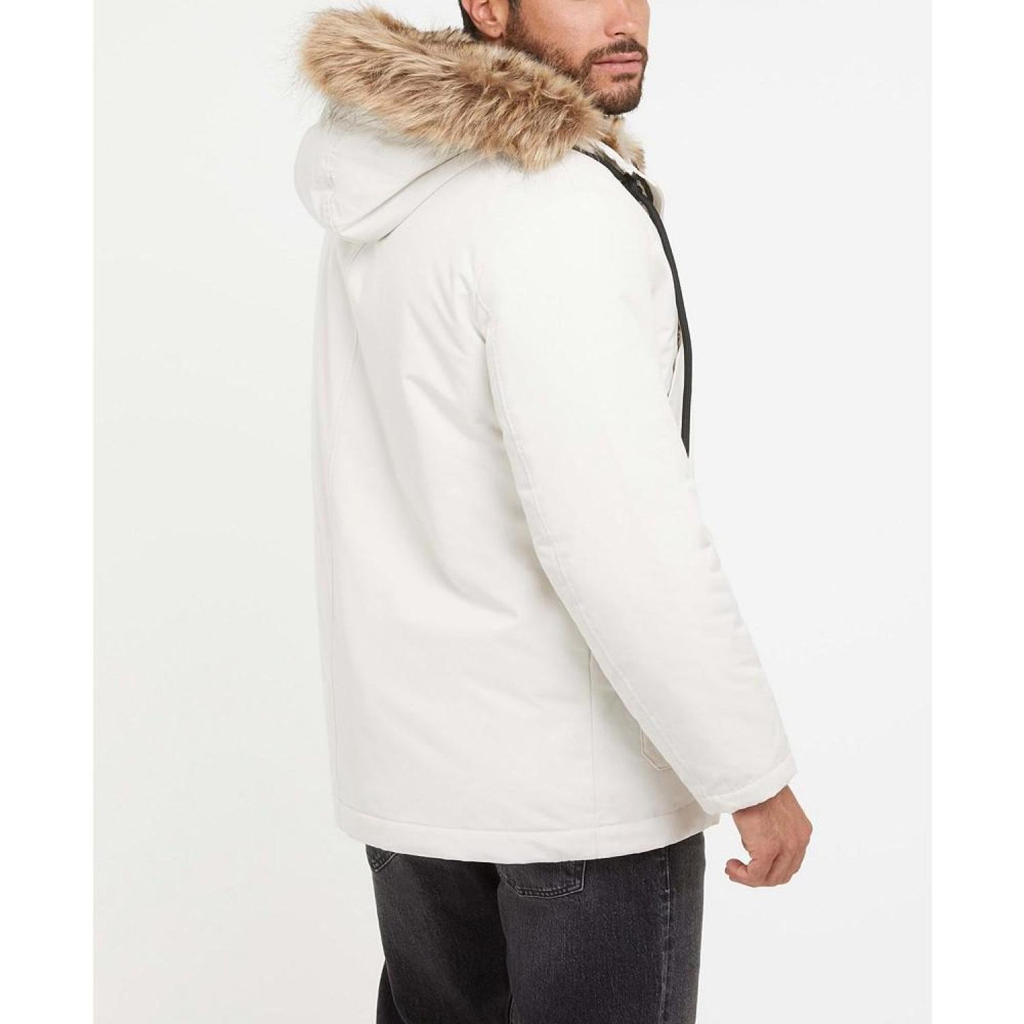 Men's Winter Faux Fur Parka Jacket