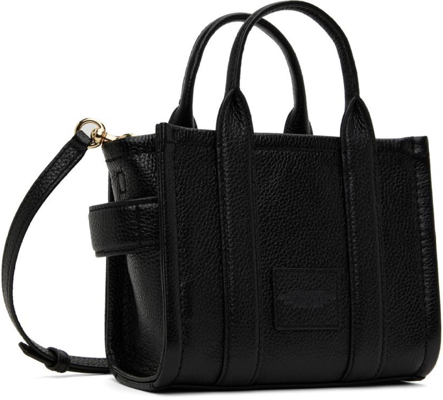 Black 'The Leather Mini Tote Bag' Tote