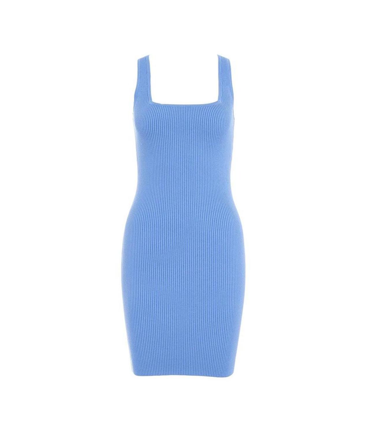 Michael Michael Kors Ribbed Stretch Sleeveless Mini Dress