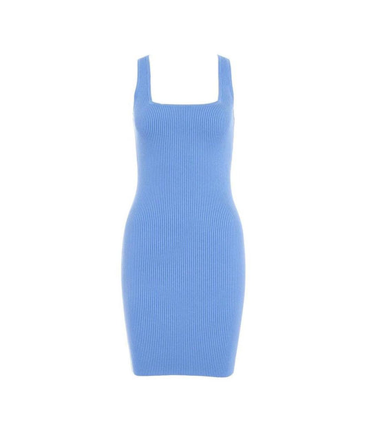 Michael Michael Kors Ribbed Stretch Sleeveless Mini Dress