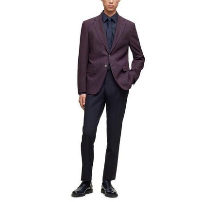 Men's Micro-Pattern Stretch Slim-Fit Jacket