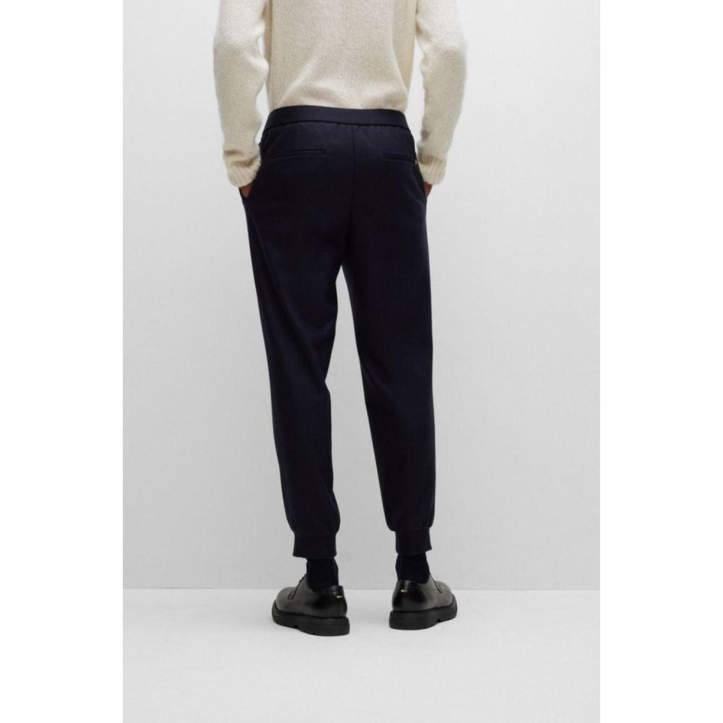 Tapered-fit trousers in a wool blend