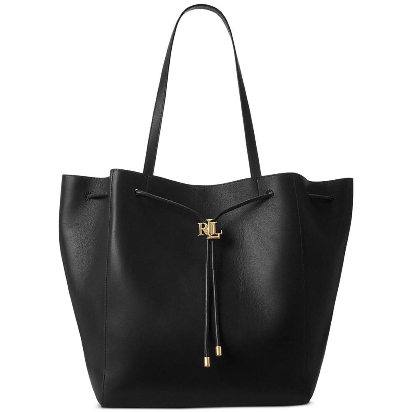 Andie Large Leather Drawstring Tote