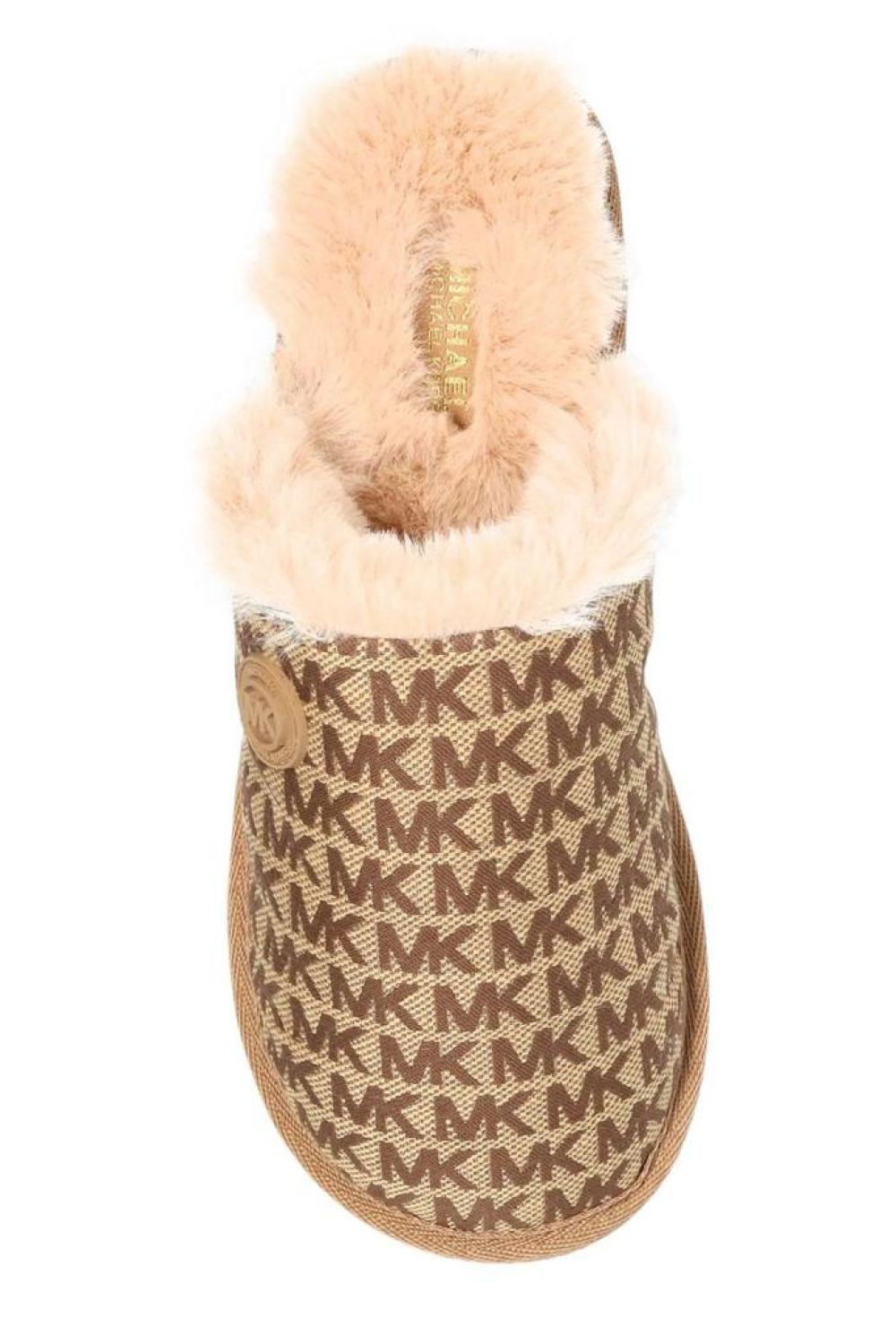 Michael Michael Kors Janis Logo Jacquard Slip-On Slippers