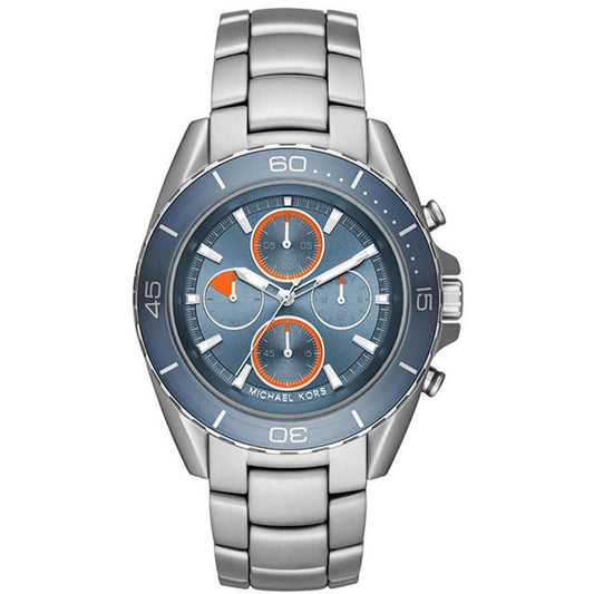 Michael Kors Men's Jet Master Blue Dial Watch