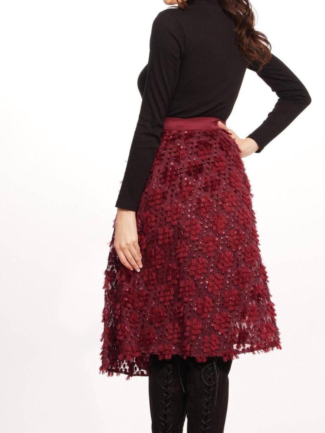 Dion Skirt In Sangria Fizz