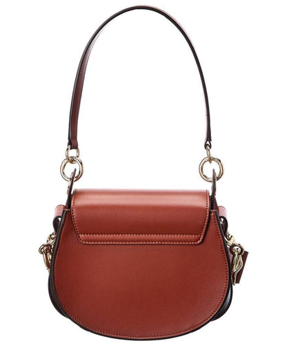 Chloe Tess Small Leather & Suede Shoulder Bag