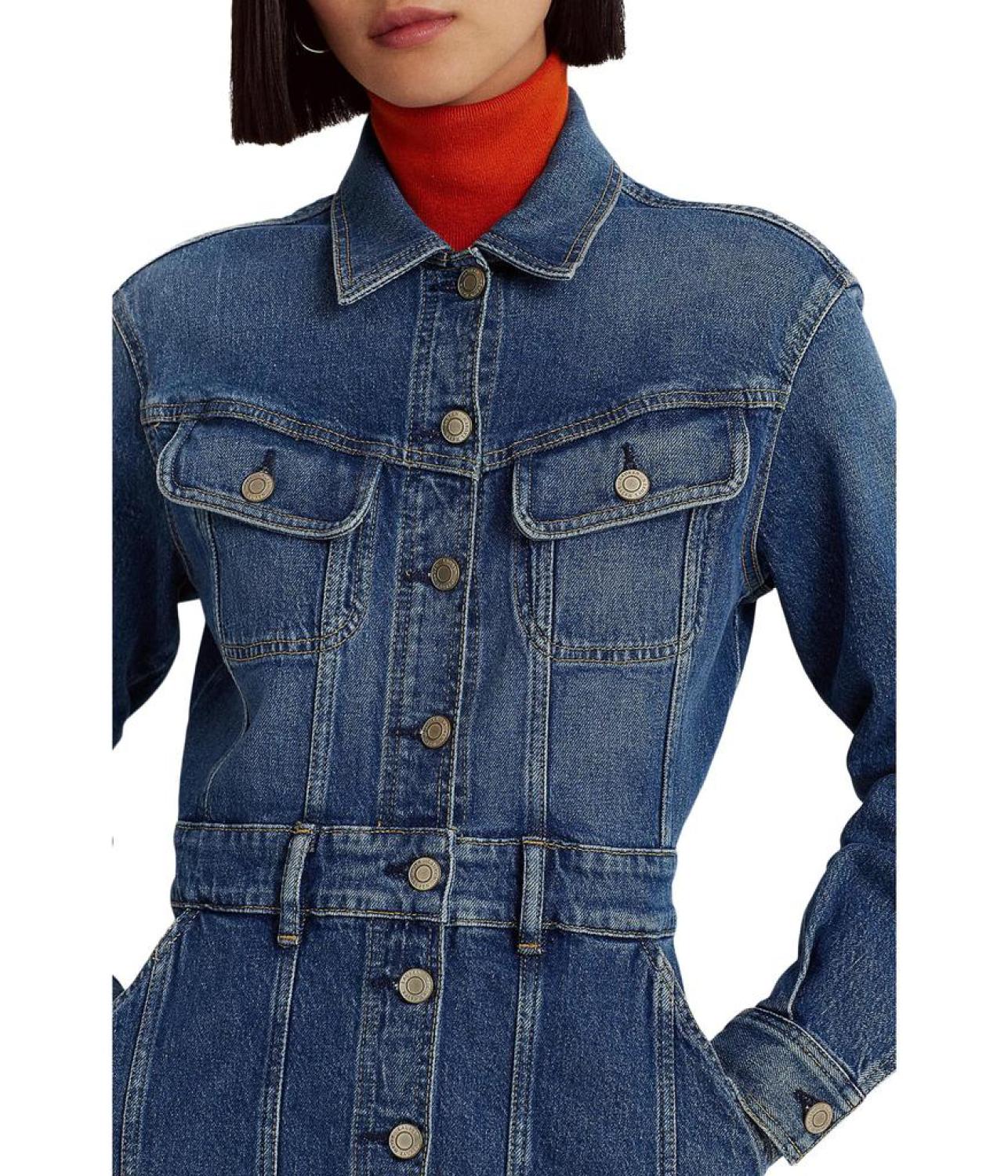 Denim Trucker Shirtdress