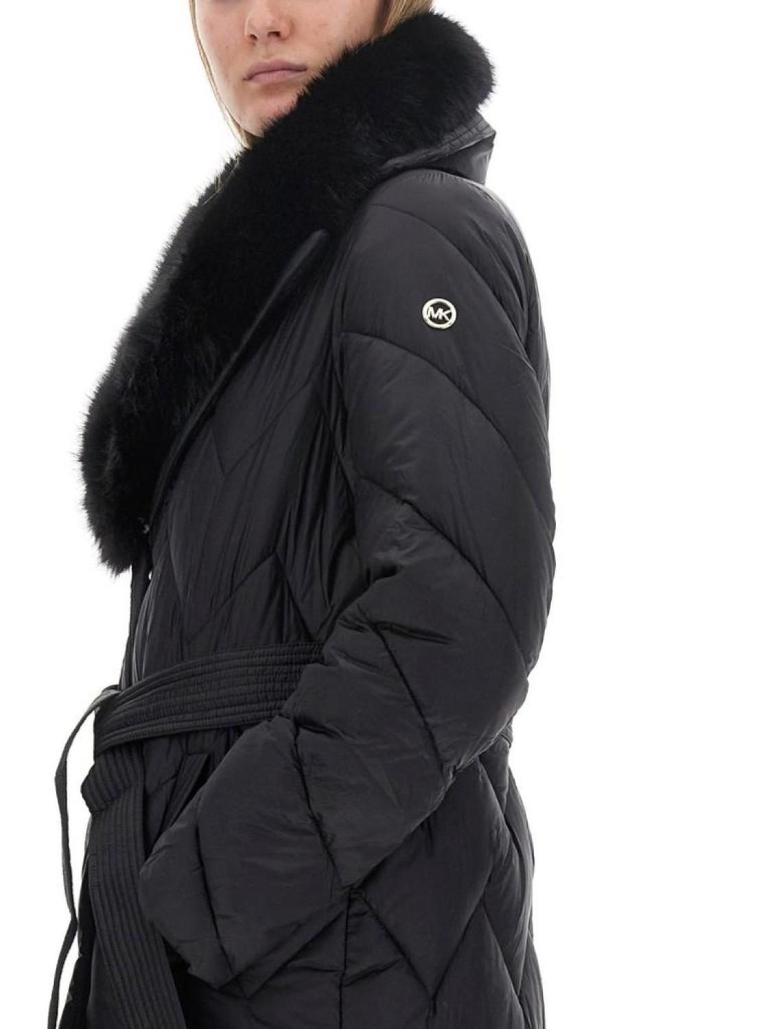 Michael Michael Kors Belted Quilted Parka