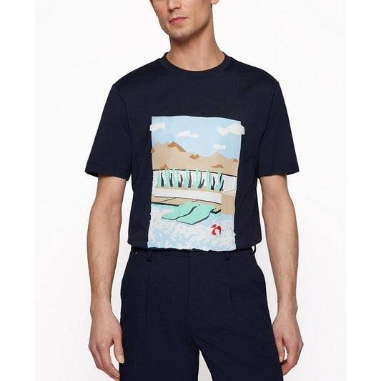 Men's Summery Artwork Regular-Fit T-shirt