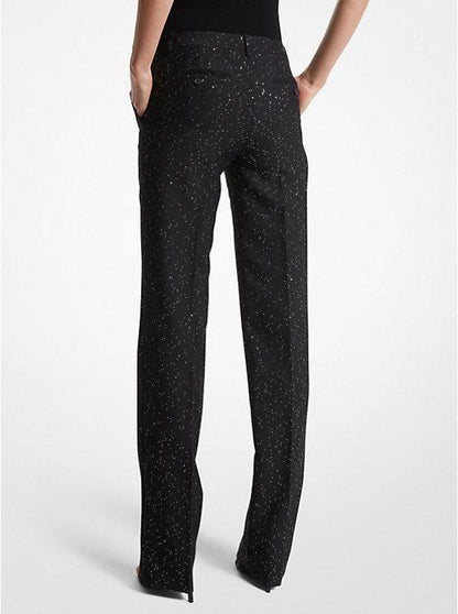 Carolyn Sequined Stretch Wool Trousers