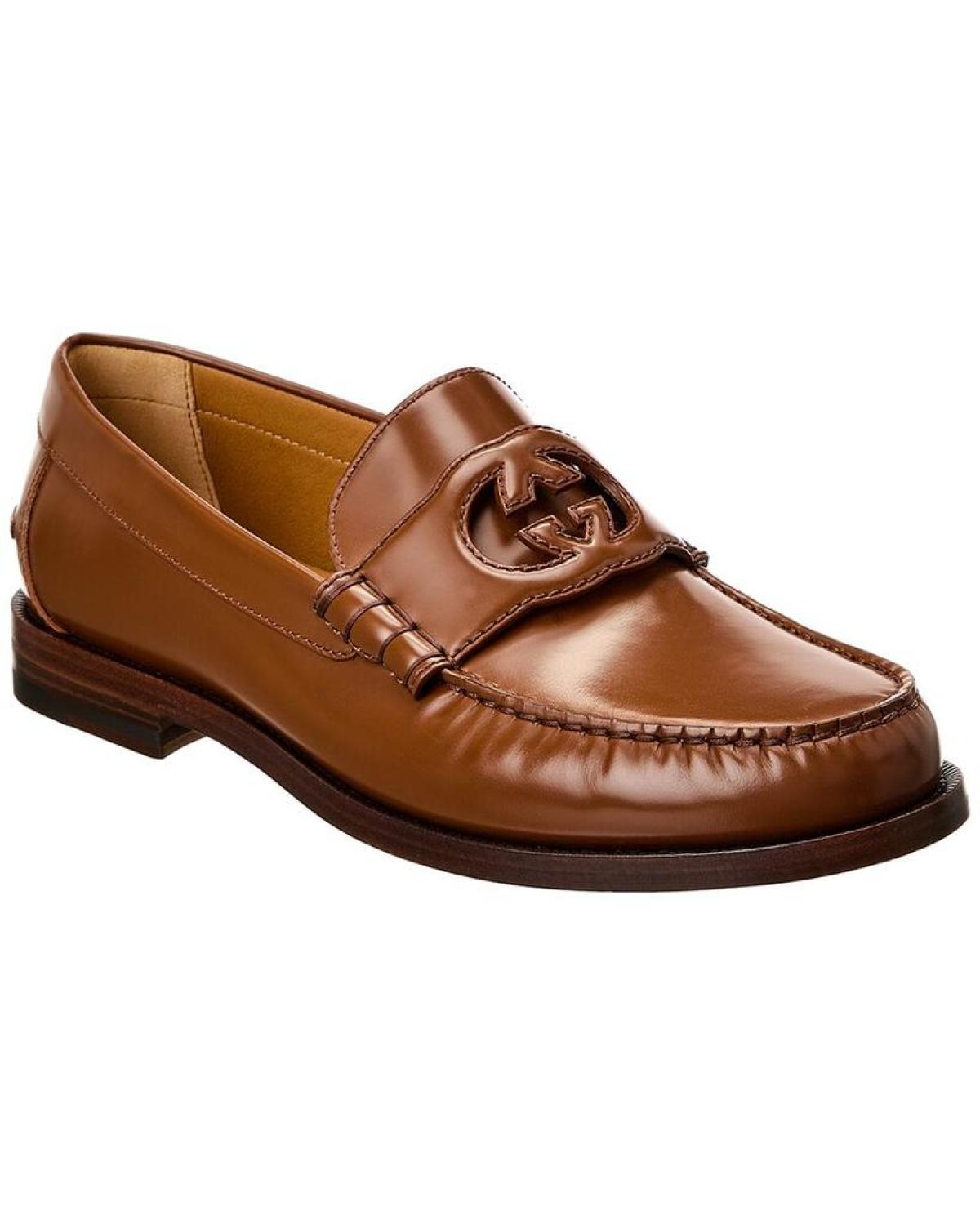 Gucci Interlocking G Leather Loafer