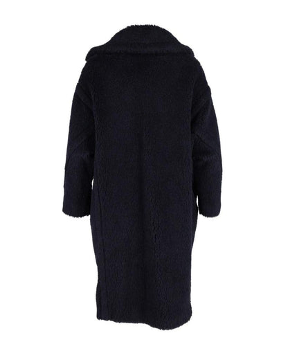 Max Mara Tedgirl Teddy Coat in Navy Blue Alpaca