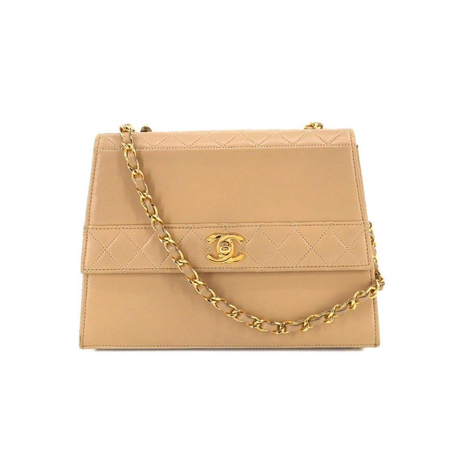 Chanel Trapèze  Leather Shoulder Bag (Pre-Owned)