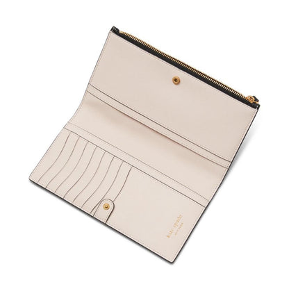 Morgan Saffiano Leather Continental Wristlet