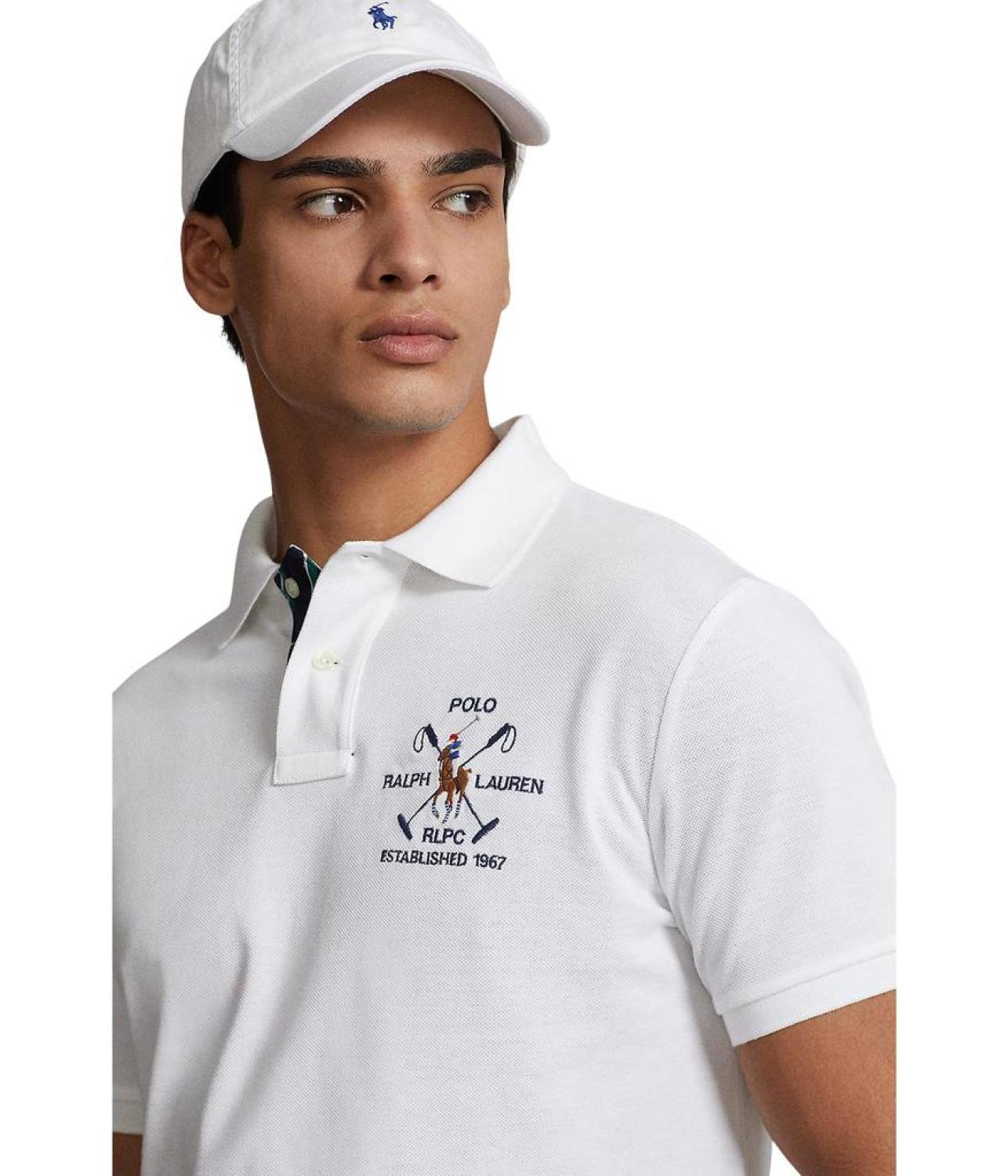 Custom Slim Fit Mesh Polo Shirt