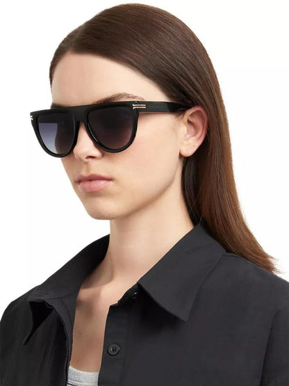 55MM Gradient Oval Sunglasses