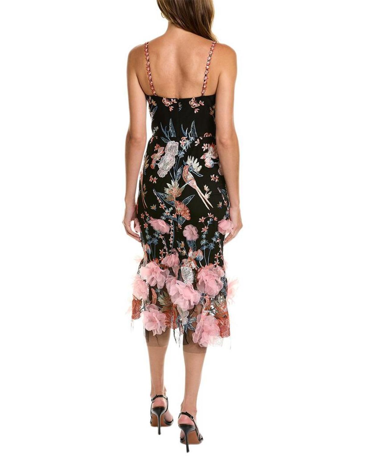 Marchesa Notte Printed Dress