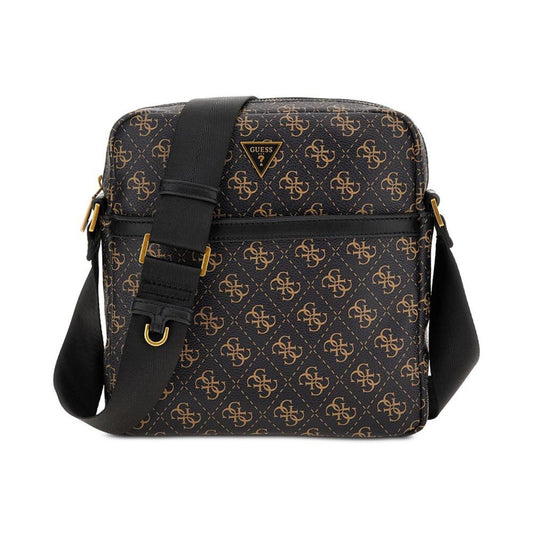 Men's Vezzola Logo-Print Faux-Leather Crossbody