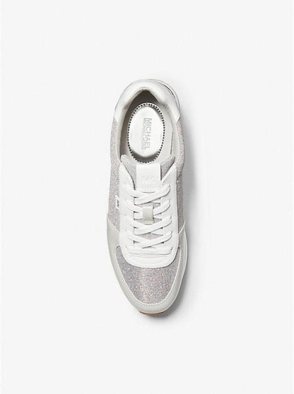 Monique Glitter Chain-Mesh Trainer