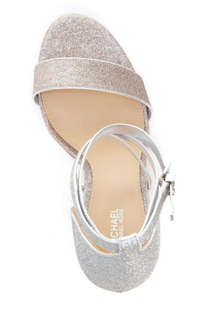 Michael Michael Kors Astrid Crossover Strap Glitter Sandals