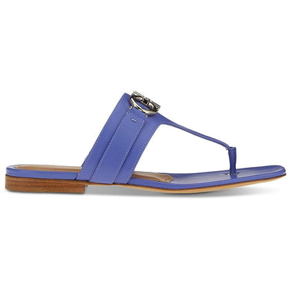 Ferragamo Rikis Womens Calf/Goat Leather Wedge Flatform Sandals