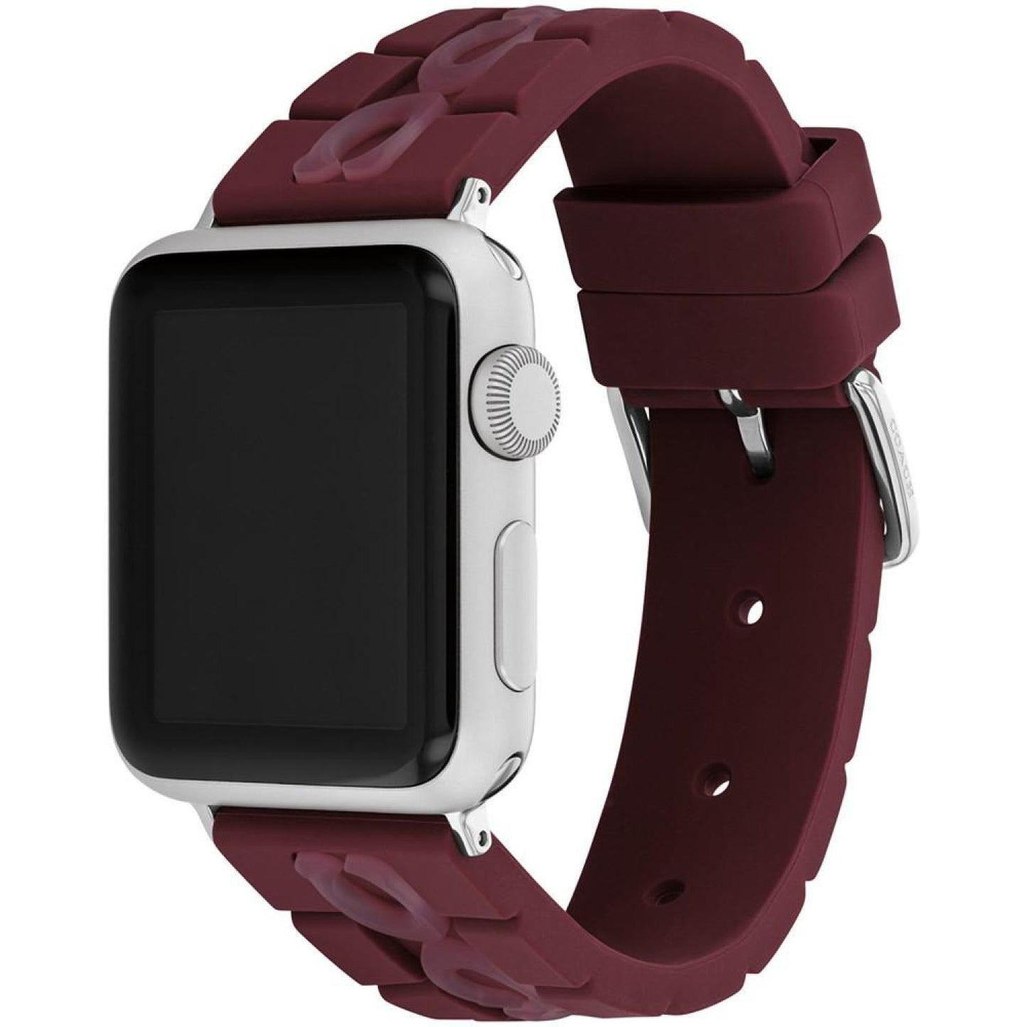 Burgundy Silicone Strap for 38, 40, 41mm Apple Watch