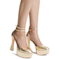 Women's Martina Ankle-Strap Platform Pumps