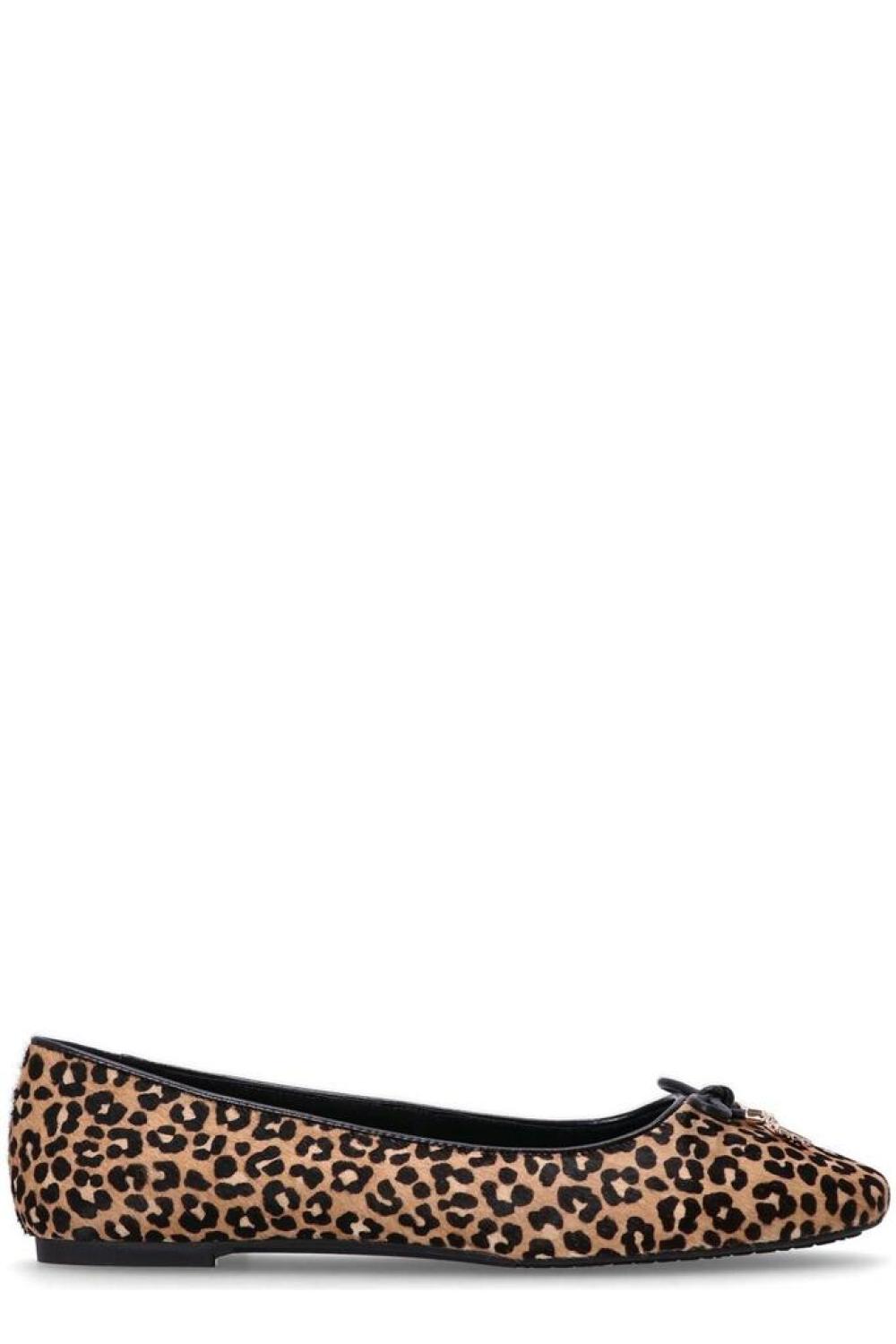 Michael Michael Kors Nori Leopard Printed Ballet Flat Shoes