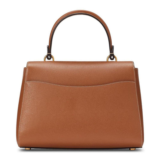 Katy Textured Leather Small Top Handle Handbag