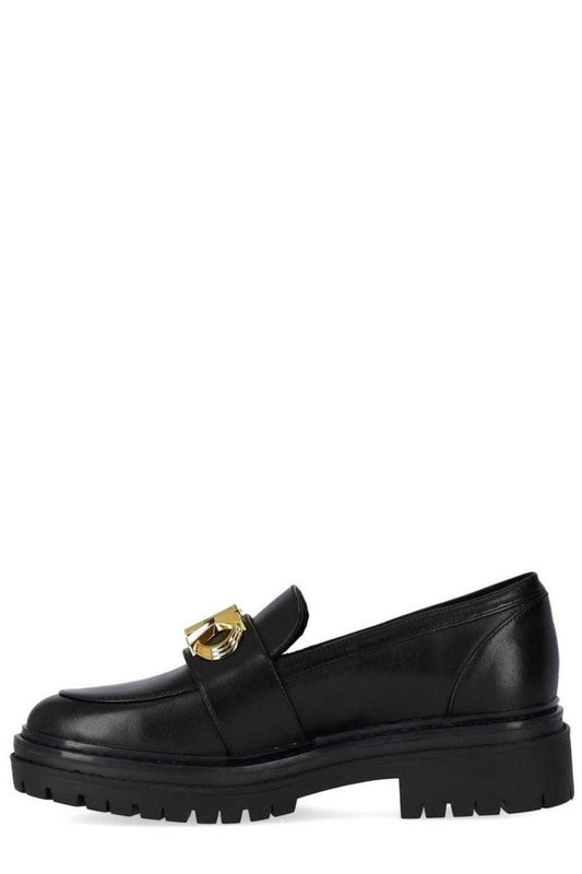 Michael Michael Kors Logo Plaque Slip-On Loafers