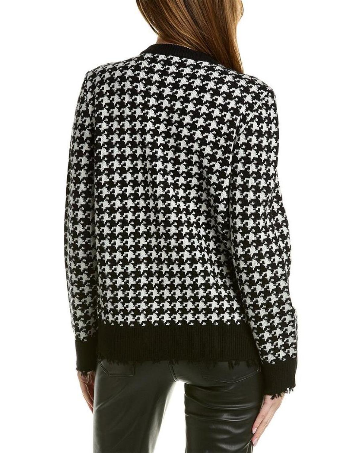 Michael Kors Collection Dogtooth Cashmere Sweater