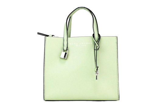 Marc Jacobs Jacobs Mini Grind Mint  Pebbled Leather Crossbody Tote Handbag Women's Purse