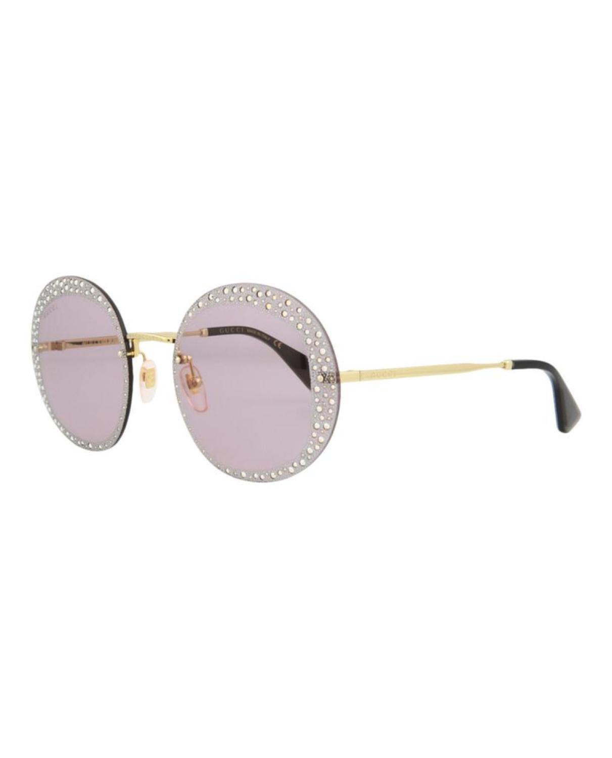 Gucci round hotsell frame metal glasses