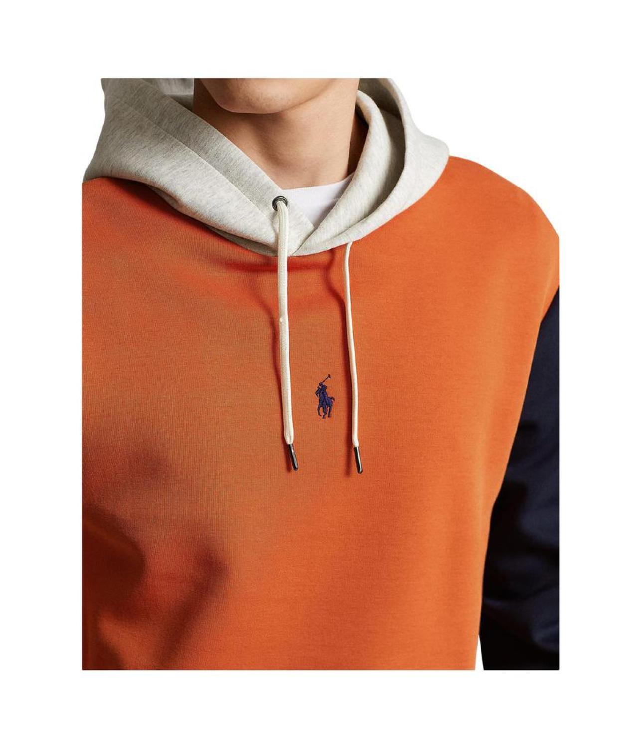 Color-Blocked Double Knit Hoodie