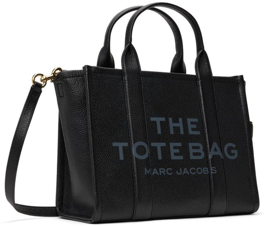 Black 'The Leather Medium' Tote