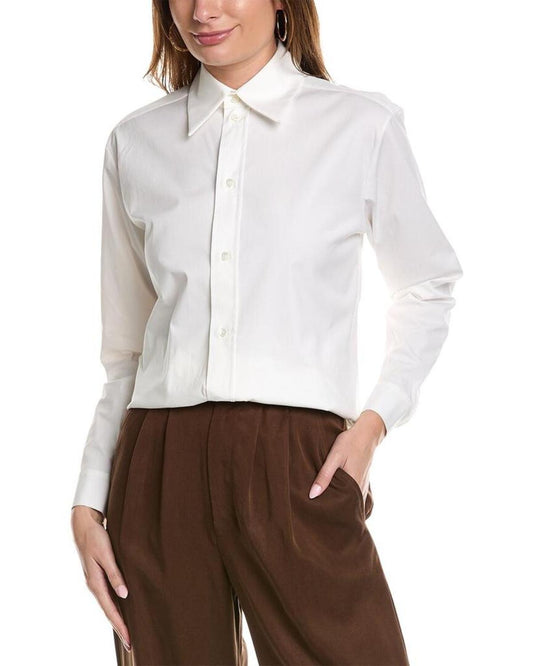 Michael Kors Collection Side Button Convertible Shirt