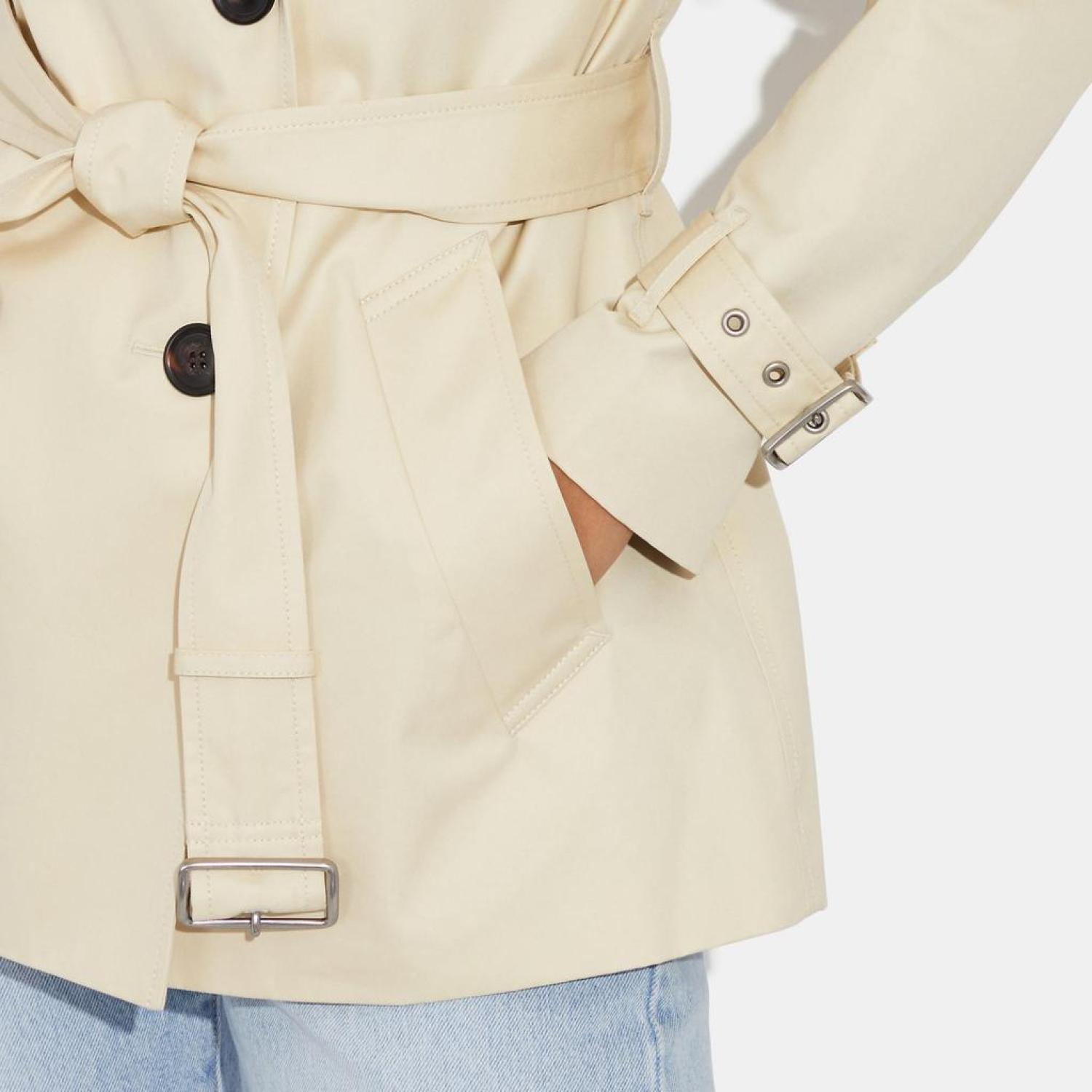 Coach hot sale short trench