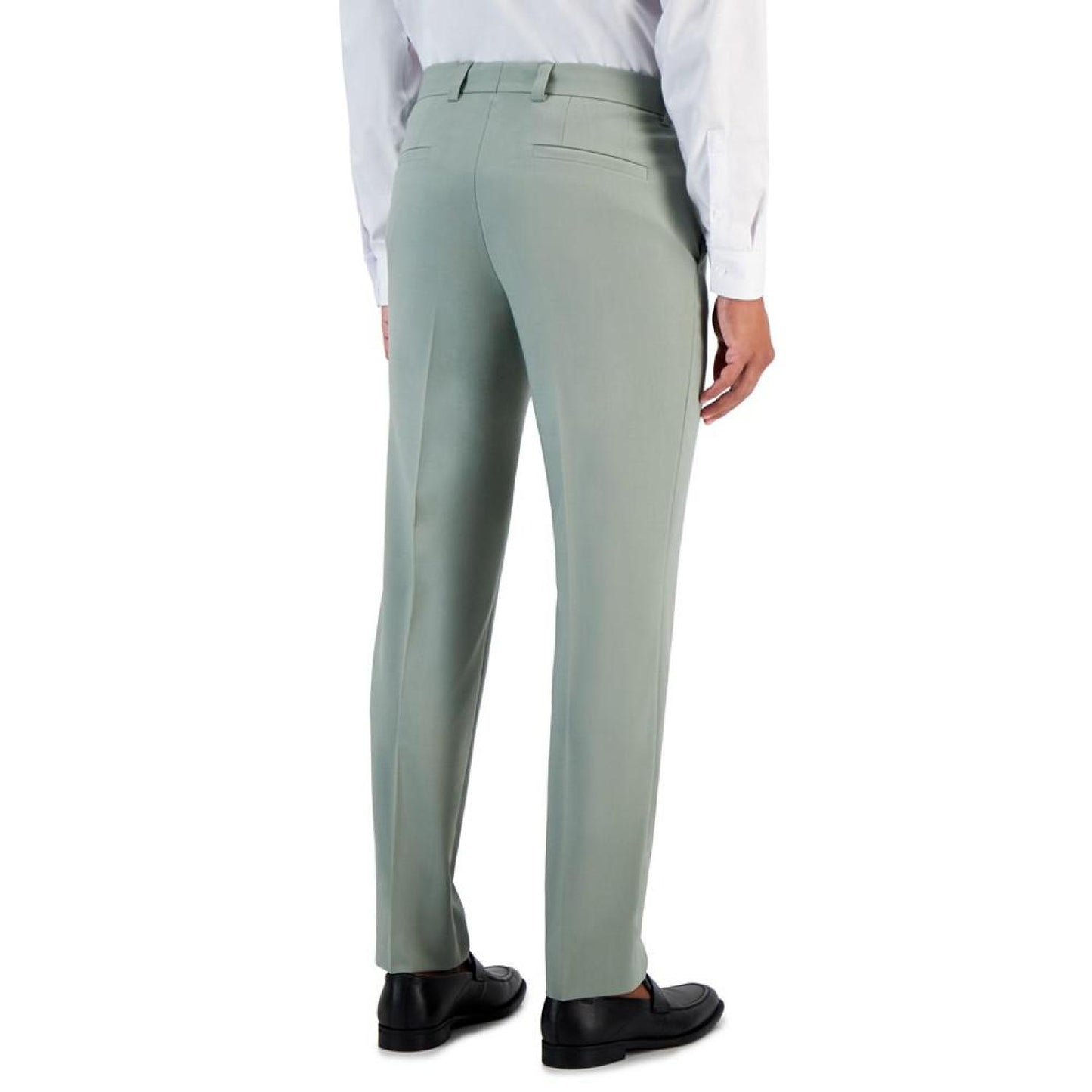 Men's Modern-Fit Celery Green Suit Pants