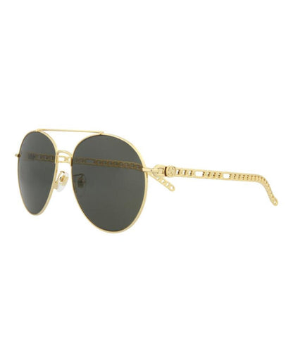 Round-Metal Frame Sunglasses